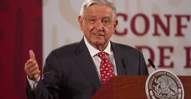 Andrés Manuel López Obrador, presidente de México, encabezó la conferencia matutina en Palacio Nacional que giró en torno del tema de Salud.